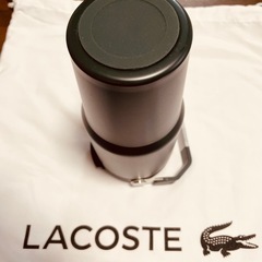 LACOSTE ダークグリーン　タンブラー ストロー付き　未使用品の画像