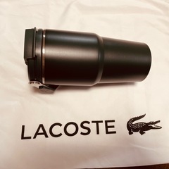 LACOSTE ダークグリーン　タンブラー ストロー付き　未使用品の画像