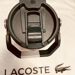 LACOSTE ダークグリーン　タンブラー ストロー付き　未使用品の画像