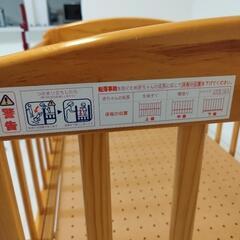 ベビーベッド木製の画像