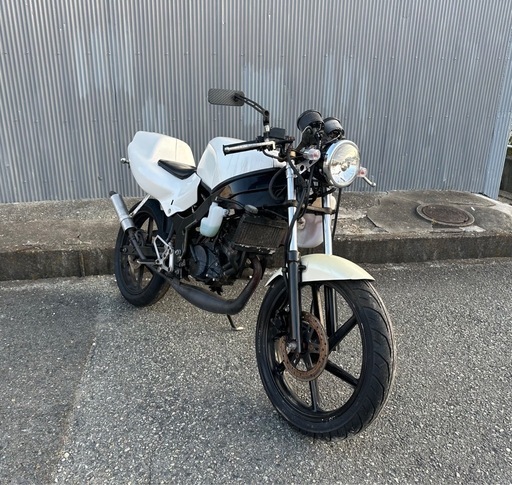 HONDA NS-1 50cc キック1発始動 機関良好 バッテリー新品 社外チャンバー デイトナCDI等々カスタム 最短即日で配送可能　原付免許で乗れるマニュアル車 (検NSR NS TZR RG)