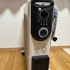 【美品】DBK　空調家電 オイルヒーター セラミックファンヒーター付  タオルハンガーの画像