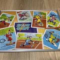 希少 Walt Disney Productions ミッキー グーフィー ジグソーパズル 完成品 レトロの画像