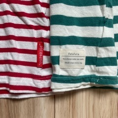 futafuta、corekite ストライプ Tシャツ 2枚セット　80cmの画像