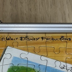 希少 Walt Disney Productions ミッキー グーフィー ジグソーパズル 完成品 レトロの画像