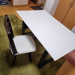 ダイニングテーブル+回転イス1脚セットの画像
