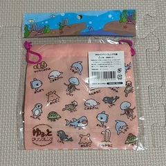 ゆるっとマリンフレンズ巾着の画像