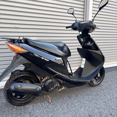 4201.定番人気　アドレスv50 白メーター　バッテリー、ミラー新品　千葉県柏市　即日配送、自走引き取りも可能の画像