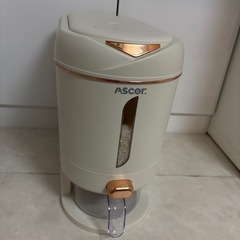 ascor ライスストッカー　米びつ５kg中古の画像
