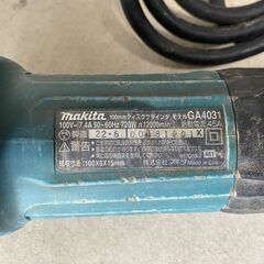 makita マキタ 100V 100mm ディスクグラインダー GA4031 高速型 サンダー 　ジャンク品の画像
