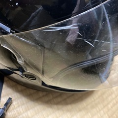 ブラックフルフェイスヘルメット　ジャンク品の画像