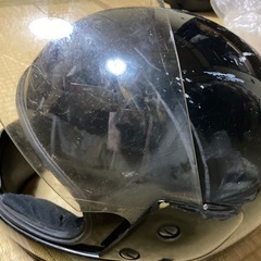 ブラックフルフェイスヘルメット　ジャンク品の画像