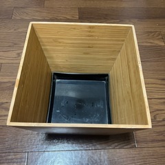 イケア VILDAPEL  鉢カバー 竹 【美品】の画像