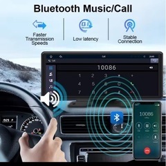 10.26 "車ミラーラジオマルチメディアビデオプレーヤーユニバーサルワイヤレス Carplay Android 自動画面 Bluetooth AUX USBの画像