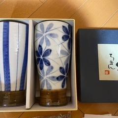 悠久ろまん　陶器ペアージョッキ　新品ですの画像