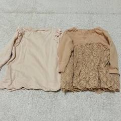 バースデイfutafuta mamaraku 80サイズ　長袖トップス2点セットの画像