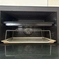 HITACHI オーブンレンジ　赤の画像