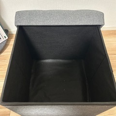 収納スツール グレーの画像