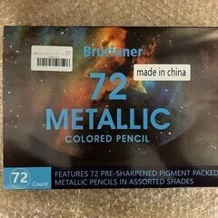 メタリックの色鉛筆72色セットの画像