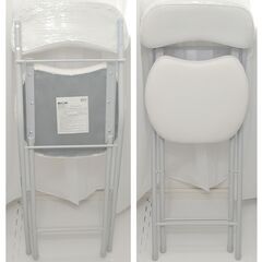 ニトリ 折りたたみチェア「バーミーズ HW」室内使用のみ・美品の画像
