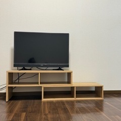 AIWA 32型テレビ（2020年製）＋テレビ台セット＋Fire Stick付きの画像