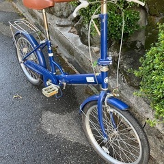 自転車店から出品/ 20インチ折り畳み/タイヤほとんど新品/走行少なし/防犯登録ok の画像