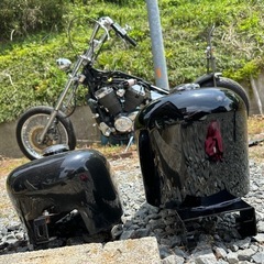 シャドウ400フルカスタム タンク付き 車検2年付き
 の画像