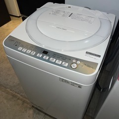 お得/SHARP22年製/7㌔/縦型洗濯機/美品/送料設置無料！の画像