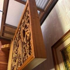 彫刻木材置物の画像