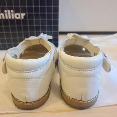 familiar　ファミリア　ホワイト　サンダル　ストラップ　13cmの画像