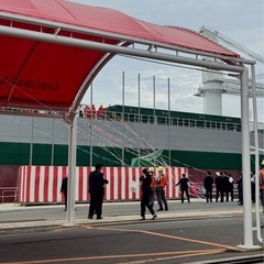 (日払い) 8月29日　大島造船所　船舶命名式進行補助作業の画像