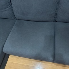 3人掛けカウチソファ(使用1年未満)の画像