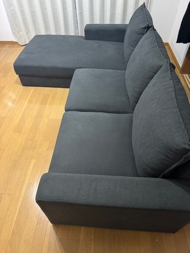 3人掛けカウチソファ(使用1年未満)