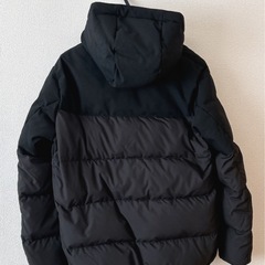 ✨新品✨【TAKEO KIKUCHI】タグ付　ダウン ベスト ジャンバー コート ダウンジャケット ブラック アウトドア おしゃれ　ダウンコート フードの画像