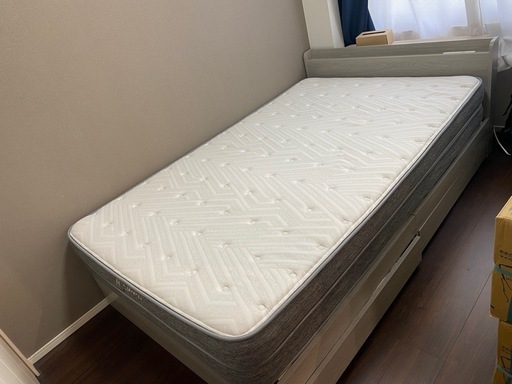 Nスリープ ハード マットレス セミダブル ベッドフレームセット