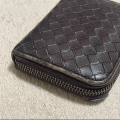 中古　ボッテガヴェネタ　ミニ財布　ブラウンの画像