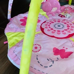 ベビープレイマット　ピンク　中古の画像