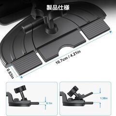 未使用 車載タブレットホルダー スマホホルダー CDスロット 5～15インチ ブラックの画像