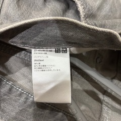 【試着のみ美品】ユニクロ デニム グレー 25の画像