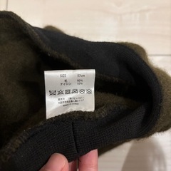 ベレー帽 カーキ 57cmの画像