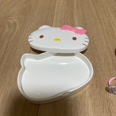 女の子　アナ雪　キッズ指輪ゆびわ　ヘアゴム　小物入れの画像
