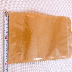 ラッピング袋　ジッパー　切り取り　マチつき　透明　クラフト　梱包の画像