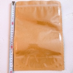 ラッピング袋　ジッパー　切り取り　マチつき　透明　クラフト　梱包の画像