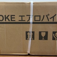 エアロバイク フィットネスバイク トレーニング 折りたたみ エクササイズバンド付の画像
