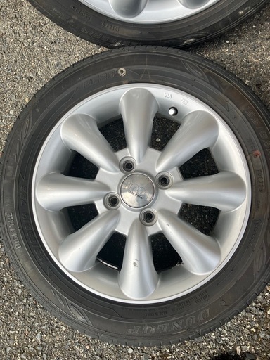 ララパーム 14in 4.5J +43 PCD100 155/65-14タイヤ付