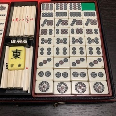 天和　麻雀牌　サイコロ　点棒セットの画像