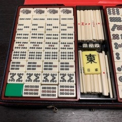 天和　麻雀牌　サイコロ　点棒セットの画像