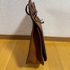 バイク　サイドバッグ本革の画像