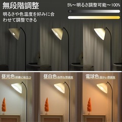 【新品】JOYIDEAVA LEDフロアランプ スタンドライト 無段階RGB調整可能の画像