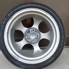 ホイール 17インチ 4穴 4h 7j pcd100 pcd114.3  マルチ 深リムの画像